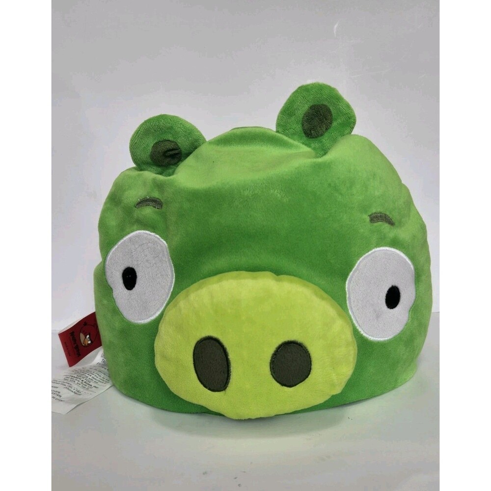 Angry Birds Plush Green Pig Jay Franco Microbead Pillow Bean Bag Bad Piggies 10”